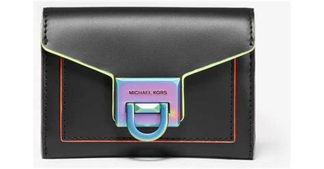 michael kors contrast-trim wallet|Manhattan Medium Contrast.